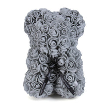 Load image into Gallery viewer, Gray Rose Bear