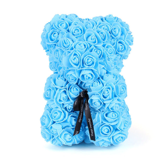 Blue Sky Rose Bear